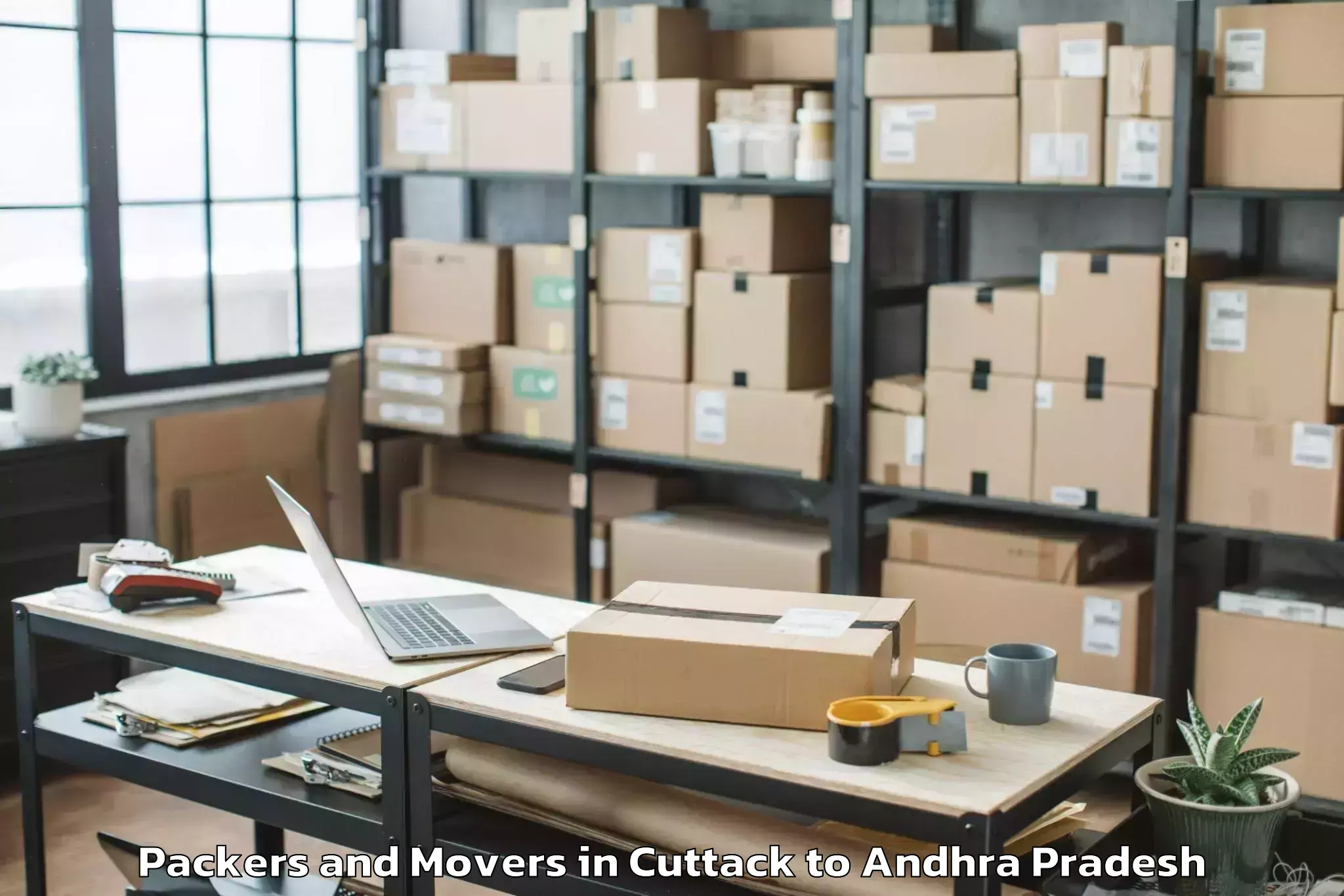 Reliable Cuttack to Pedapudi Packers And Movers